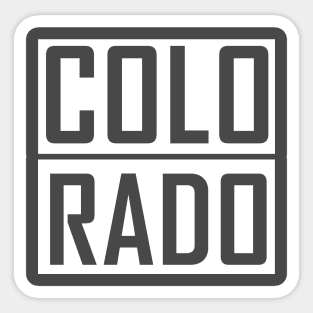 Colorado Plain and Simple Sticker